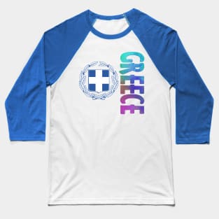 Greece Coat of Arms Design Baseball T-Shirt